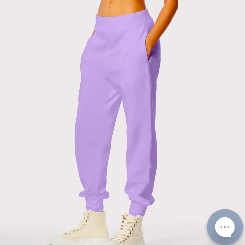 Purple Herve Leger Sweatpants